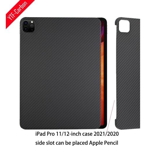 YTF-Carbon Real carbon fiber protective case For Apple iPad Pro 12.9 Case (2020) Aramid fiber Tablet Books iPad Pro 12.9 2020