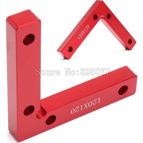 2PCS L Squre Clamping Squares Size 120mm x 120mm 90 Degree Try Square Angle Ruler Woodworking Clamp KF809