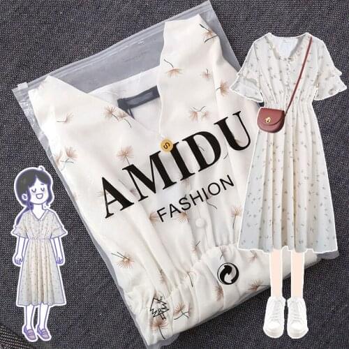 Little Daisy Dress Female New Summer Was Thin Temperament Waist Small Floral Skirt Woman Dress Long Skirt Female Summer Dress