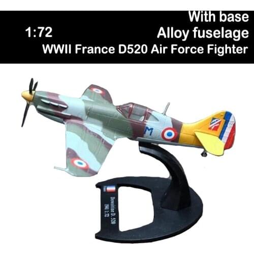 1/72 World War II WWII France D520 Air Force Classic Fighter Aircraft Airplane Models Adult Children Toys Display Plane Souvenir