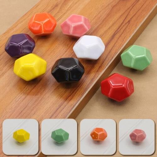 1PC Door Handle Cabinet Knob Ceramics Creative High Quality Furniture Hardware