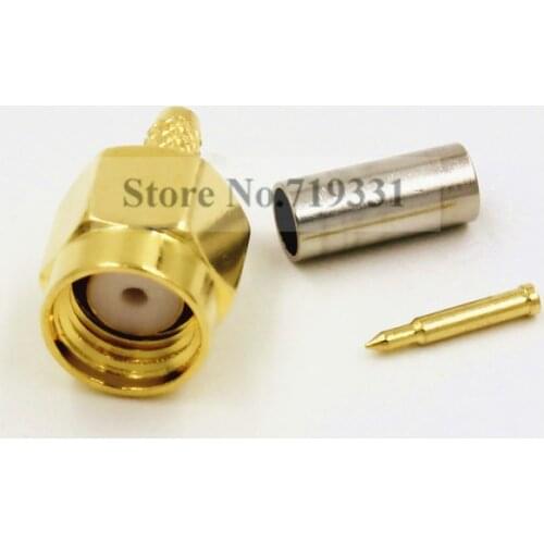 10Sets SMA Male Plug Crimp RG174 RG316 LMR100 Cable RF Connector