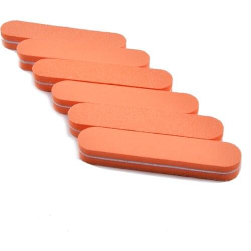 10Pcs/lot Nail Files Durable Buffing 100/180 Grit Orange Nail Buffer Sanding Pedicure Manicure Care Nail Art Tools Makeup Beauty