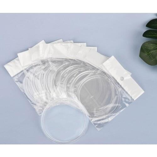 10Pcs Grafting Eyelash Pad Soft Makeup Tools Transparent Round Shape Silicone Eyelash Gasket for Girls