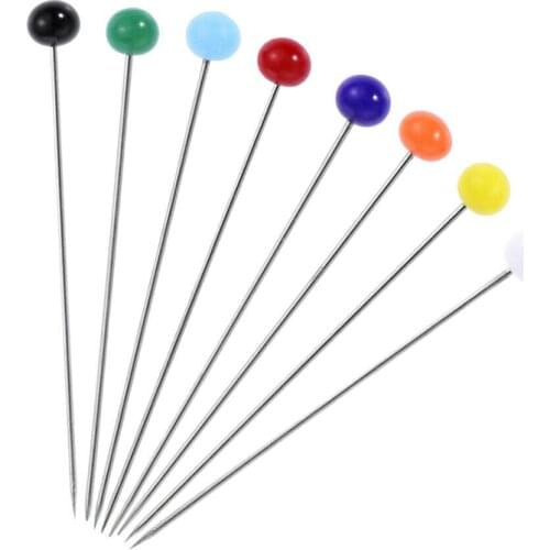 250pcs/set Multicolor Craft Pins Needle Sewing Tools Sewing Pins Ball Glass Head Pins Straight Quilting Pins DIY Sewing Crafts