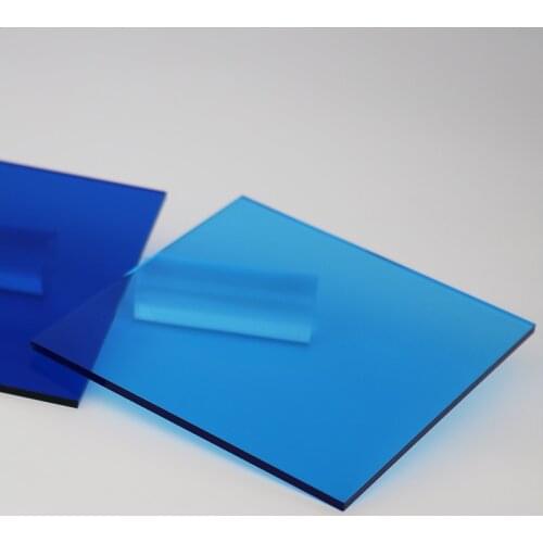 Acrylic Board, Dark Light Blue Plexiglass, Used for Advertising Display, Home Decoration, Patterns and Sizes Can Be Customized