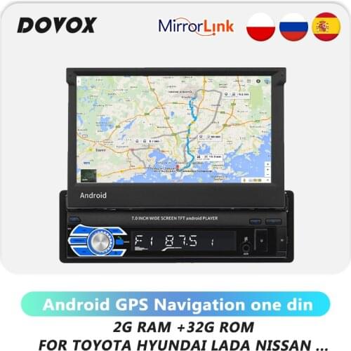1Din Android Car Radio Multimedia Video Player GPS Navigation Bluetooth Mirror link Autoradio 1din for Universal one din no dvd