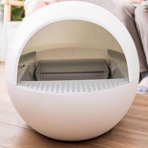 Automatic Cat Litter Basin Anti-splash Intelligent Cat Toilet Electric Cleaning Cat Litter Basin Cat Eggs Shovel Feces Cat