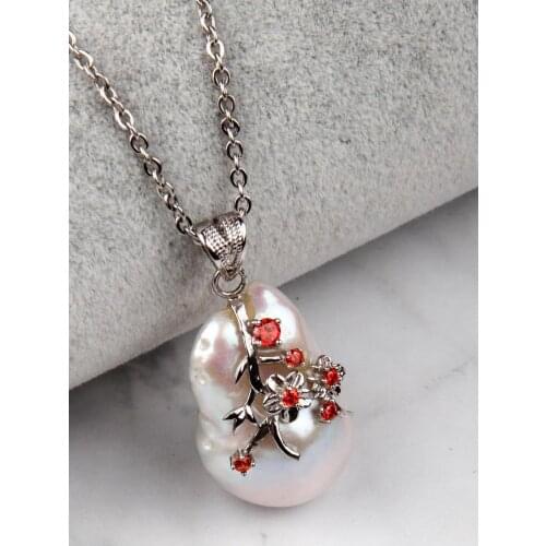 Baroque Pearl 925 Sterling Silver Necklace