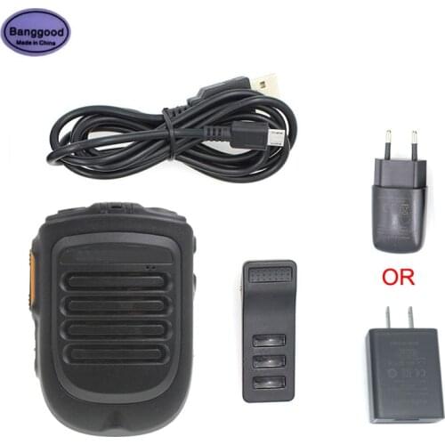B01 Wireless Bluetooth 4.2 Handsfree Zello PTT Microphone Speaker for Android or IOS Phone Systems Network Radio Walkie Talkie