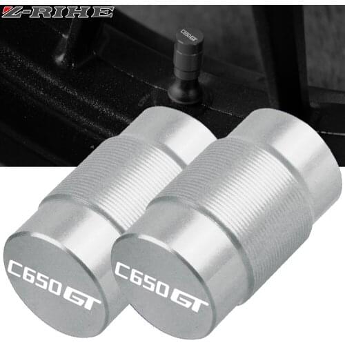 For BMW Motorcycle Aluminum Accessorie Wheel Tire Valve Stem Caps CNC Airtight Covers For BMW C650GT C650 GT 2012-2015 2013 2014