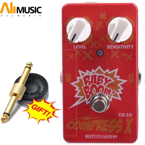 Biyang Baby Boom Series CO-10 Electric Bass Effect Pedal Compress X Compressor Effect guitar pedal True Bypass Free Connector