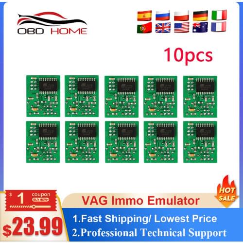 5/10pcs VAG Immo Emulator Top High Quality Diagnostic Tools For VW For Seat For Skoda For Audi Ecu Immobilizer Programmer