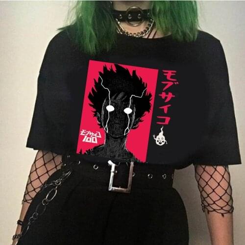 Men Women T-shirt Tops Mob Psycho 100 Tshirt Kenma Kozume Crew Neck Anime Manga Tee Shirt Clothes