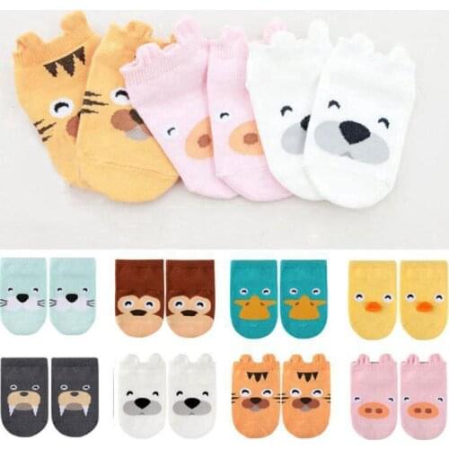 Baby Girls Children Kids Animal Cartoon Motifs Anti Slip Boys Cotton Newborn Cartoon Boy Toddler Socks For Childrens Socks