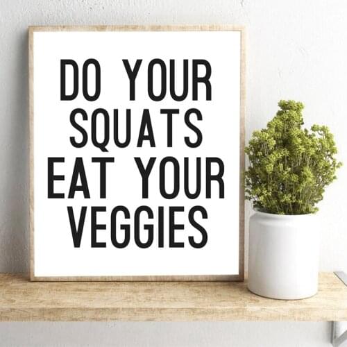 Fitness Motivation Quote Print Typography Art Poster Canvas Painting Gym Wall Art Decor Modern Minimalism Picture Decoration