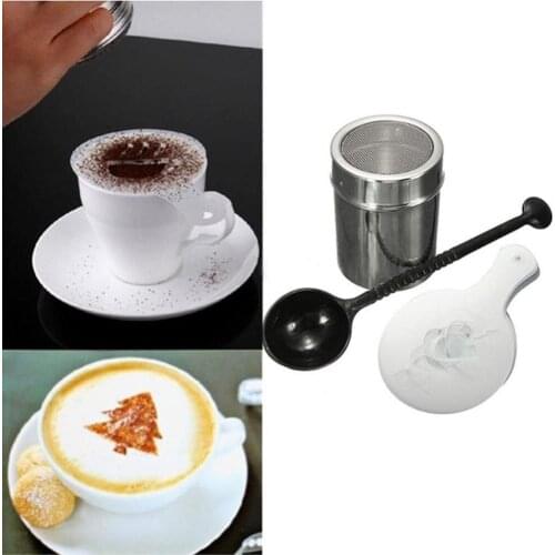 Cafe Foam Spray Template Barista Stencils Decoration Tool Garland Mold Fancy Coffee Printing Flower Model