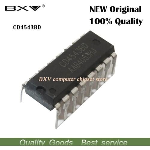 10PCS CD4543BE DIP16 CD4543 DIP 4543BD DIP-16 new Original IC