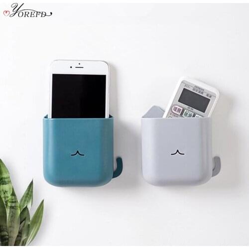 OYOREFD Wall Mounted Remote Holder Room Organizer Home Multi-function Wall Shelf Organizer Mobile Phone Key Sundries Shelf