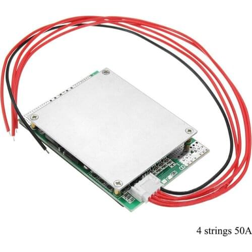 12V 4 Strings 50A Same Port Battery Protection Board 3.2V Lithium Iron Phosphate Batteries Protection Board BMS With Balance
