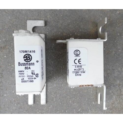 Fuses: 170M1408 10A 690V / 170M1409 16A / 170M1410 20A / 170M1411 25A / 170M1412 32A / 170M1413 40A 690V aR