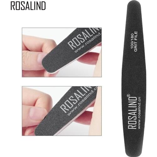 ROSALIND Nail File Nail Art Sanding Buffer 1pcs Sandpaper Pedicure Nail File Polishing Professional Nail Art Manicure Tool
