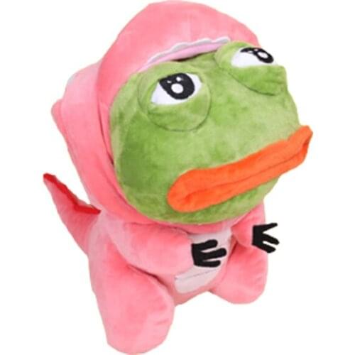 Creativity Pepe The Frog Sad Frog Pink Pig Frog Dinosaur Frog Pepe The Frog Sad Frog Plush Toys For Childrens Birthday Gifts