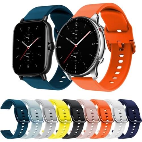 Silicone Watchband For For Xiaomi Huami Amazfit GTR2 GTS2 Soft Adjustable Bracelet Smart watch Bands Replacement Wrist Strap New