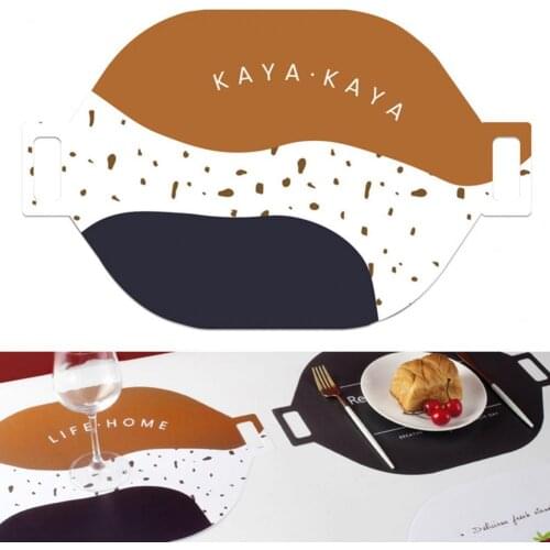 Nordic Letter Pattern Dirt-proof Table Mat Heat Insulation Non-Slip Placemat