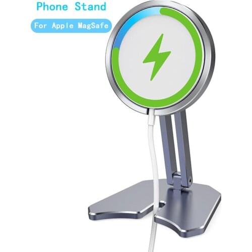 Foldable Desk Phone Holder Stand for Apple MagSafe iPhone 12 Tablet Desktop Holder