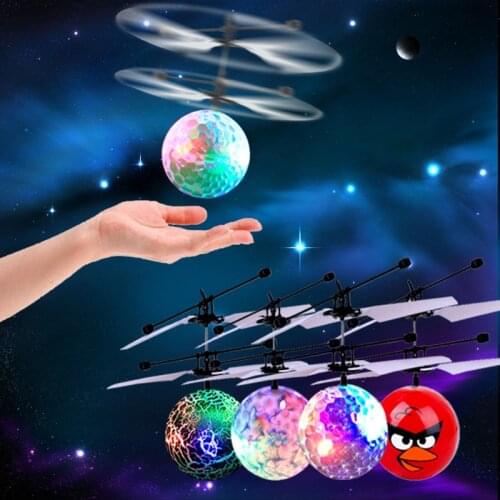 Magical Electric Infrared Sensor Flying Toy Flying Ball Helicopter With Colorful LED Flash Light Toy Kids Gift Christmas Gifts