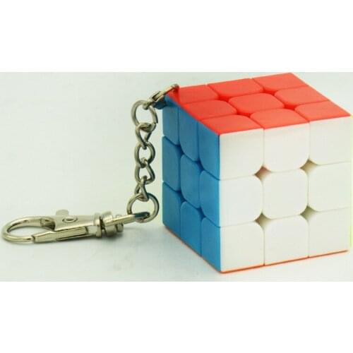 Magic Cube 3D Puzzles Jigsaw with Keychain Kids Learning Toys Educational Toys for Children Anti-stress Funny Games for Adults