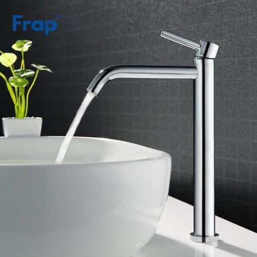 Frap High Quality Bath Sink Basin Faucet Bathroom Hot and Cold Water Mixer Tap Bathroom Single Chrome Silver Taps Y10122/123
