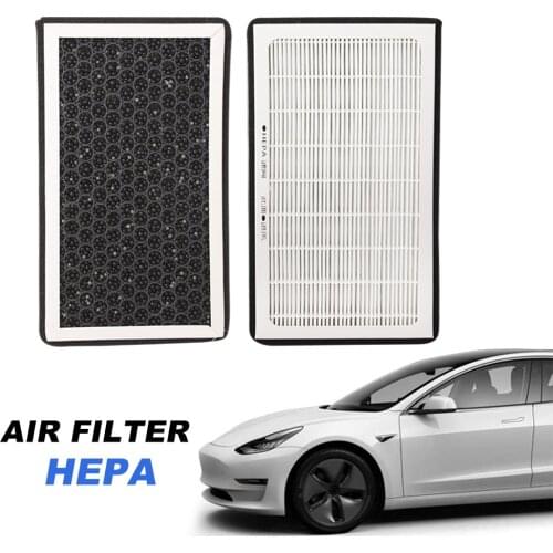 For Tesla Model 3 2017-2020 1 set Car Auto HEPA Cabin Air Filter Activated Carbon Parts Accessories
