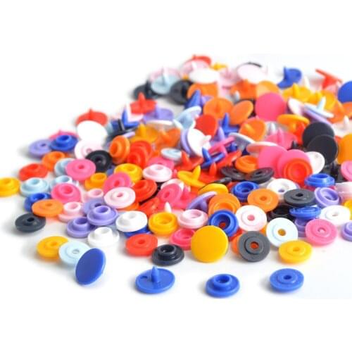 240 pcs T3 KAM Snaps Button Resin Plastic Snap Fasteners Poppers Buttons Studs for baby clothes diapers
