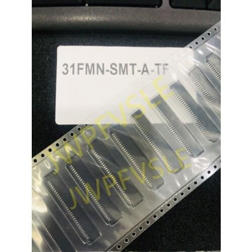 31FMN-SMT-A-TF 31 Position FFC Connector Contacts, Top 0.039" (1.00mm) Surface Mount, Right Angle