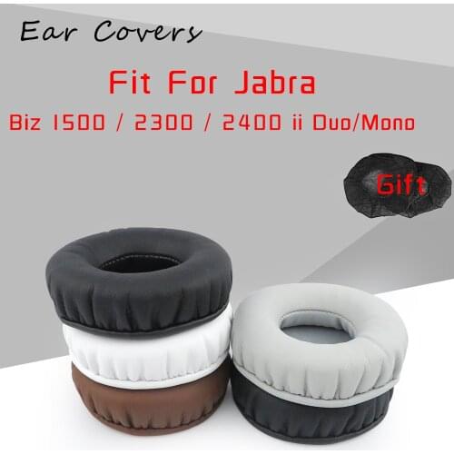 Ear Covers Earpads For Jabra Biz 1500 / 2300 / 2400 ii Duo / Mono Headphone Replacement Earpad