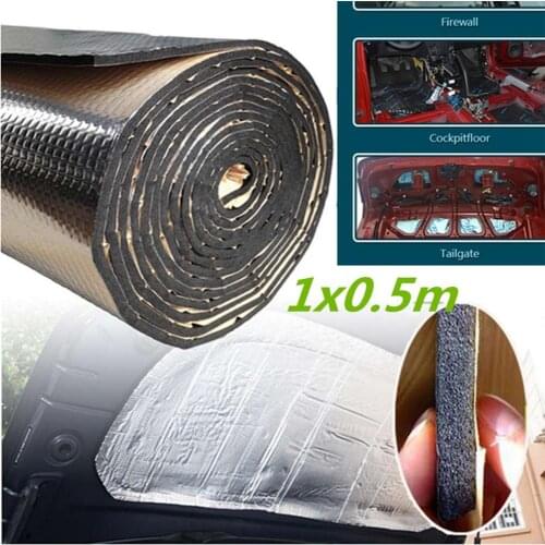 Car Heat Shield Insulation Sound Deadener Mat Aluminum Foil Car Sound Deadener Noise Insulation Acoustic Dampening Foam