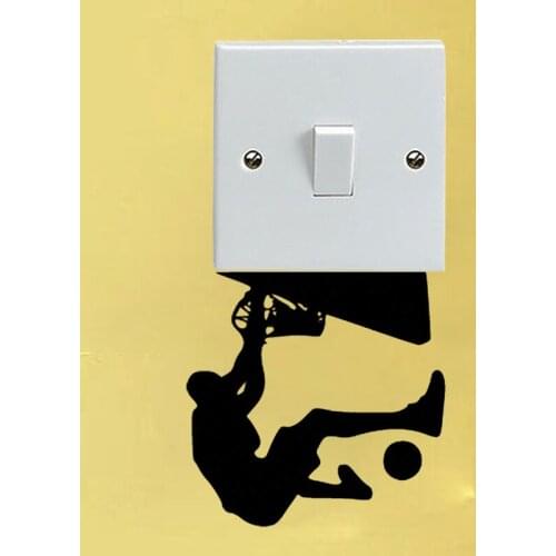 Basketball Player Wall Decor Decal Fashion Switch Bedroom Sticker 6SS0072