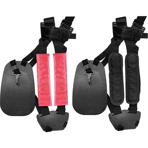 Black Comfort Padded Belt Double Shoulder StrapTrimmer Shoulder Strap for Trimmers Brushcutters Strimmer Harness Dropship