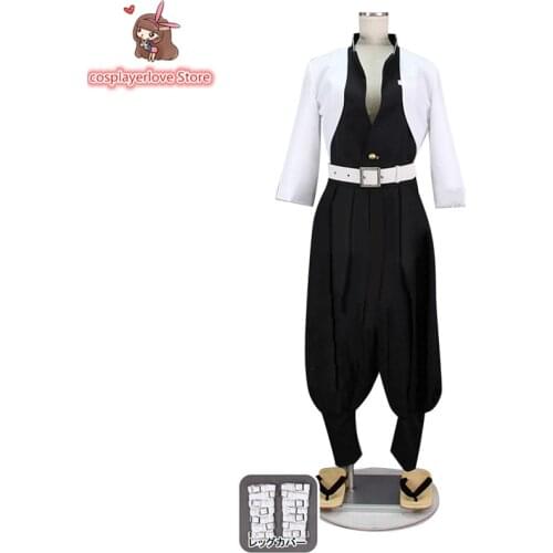 Demon Slayer: Kimetsu no Yaiba Shinazugawa Sanemi Cosplay Costume for Halloween Christmas Costume