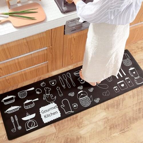 Cartoon Cute Printed Fruit Cat Dog Long Anti-Slip Carpet Home Kitchen Floor Mats Doormat Wear Resistant Foot Pad Waterproof Rugs