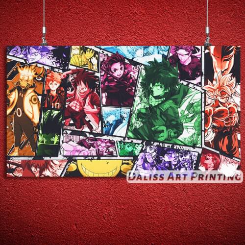 Canvas Japanese Anime Collection Pictures Home Decoration Paintings Poster HD Prints Wall Art Modular Living Room Framed