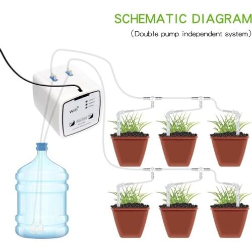 Intelligent Automatic Watering Device Remote Control Regardless Of Distance Dual Pump WIFI Connection Water Regularly Irrigation