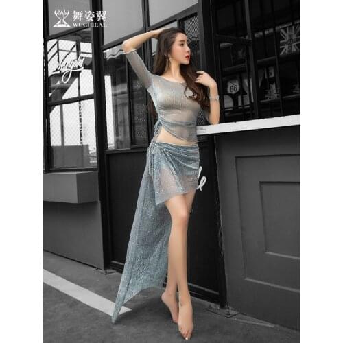 Dance wing belly dance training suit 2019 summer skirt Oriental Dance suit beginner fairy 3033