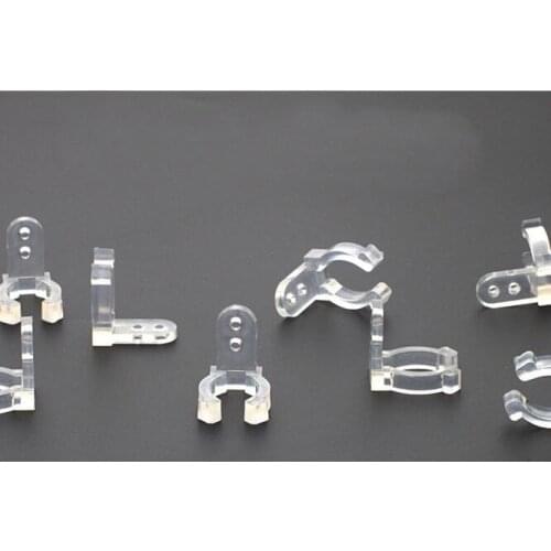 Round LED Strip Transparent Clip Connector Optic Fiber Light Cable Clip Connector Neon Light Install Clip for diameter 11-13mm