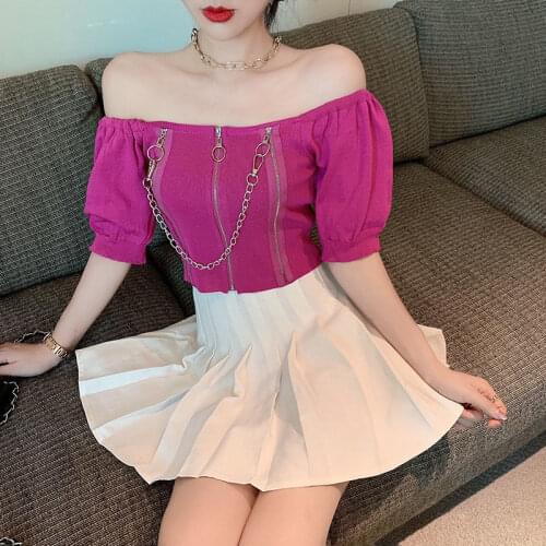 Vy1250 2021 spring summer autumn new women fashion casual chiffon shirt woman female OL off shoulder top womens sexy tops