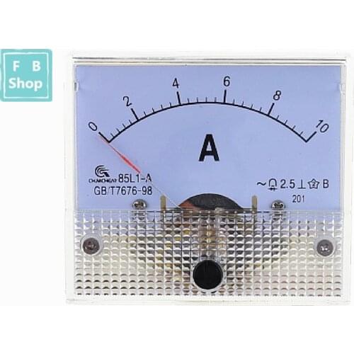 1PCS 85L1 1A 2A 3A 5A 10A 15A 20A 30A 50A 75A AC Panel Meter Analog Panel Ammeter Dial Current Gauge