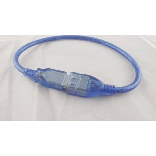 1pcs USB 2.0 A Male To A Female Data Extension Adapter Cord Cable Blue 1FT 30cm