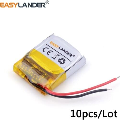 10pcs/Lot 3.7v lithium Li ion polymer rechargeable battery 401515 50mAh For MP3/4/5 Bluetooth interphone battery monitor 041515